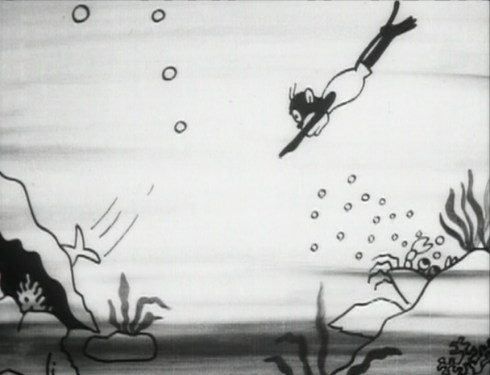 Swim, Monkey, Swim © Ikuo Ōishi